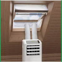 New Double Tube Roof Window Seal Kit Mobile Air Conditioner Double holes/Opening Seal Window Windshield 1