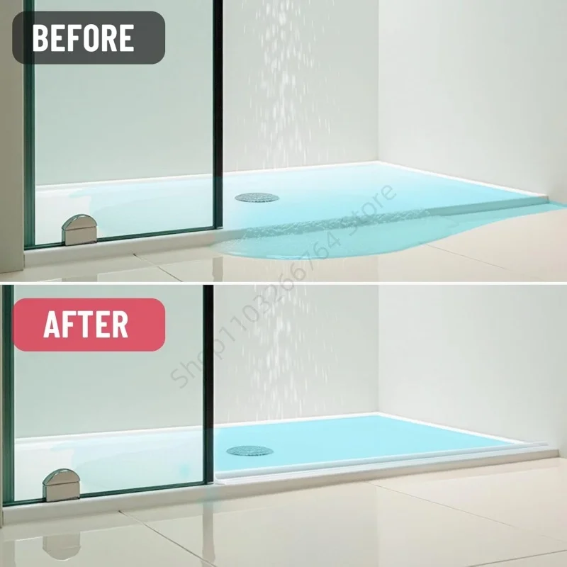 Selbstklebender Wasserspeicherstreifen aus Silikon für Badezimmer, biegsame Badezimmertür, Waschmaschine, Duschdamm-Barriere – Detail 7