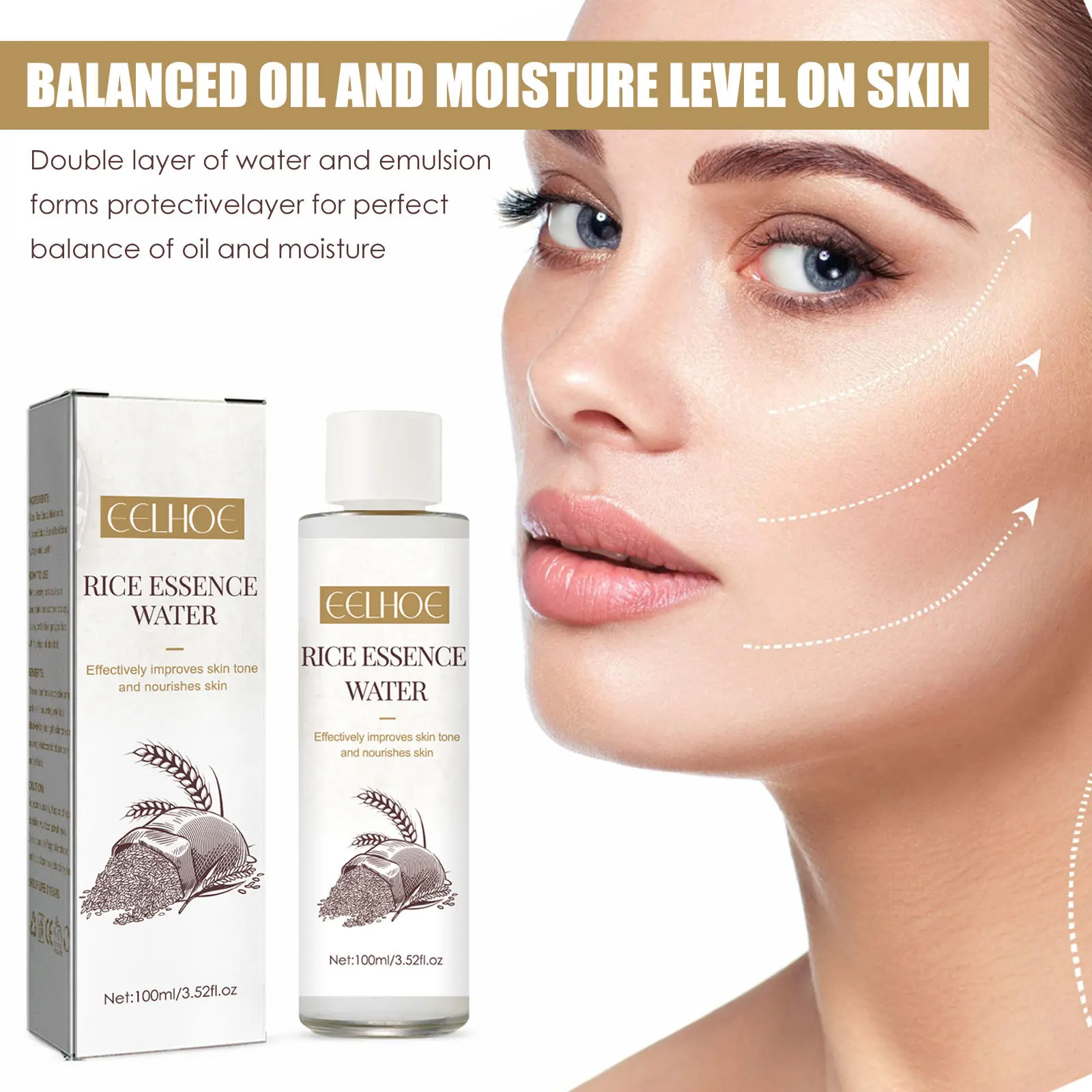 Rice Face Toner Anti Acne Dark Spot Remover Smooth Pore Oil Control Repair Rough Glow Rejuvenating Nourish Pore Shrinking Serum_voghion.com