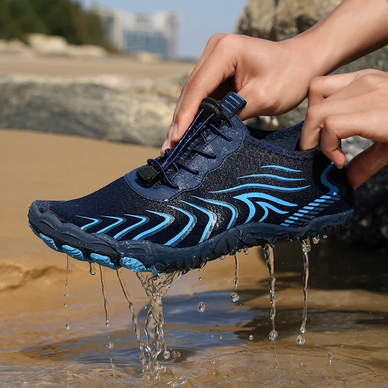 Men Beach Barefoot Aqua Shoes Women Water Shoes Gym Sports Surfing Diving Swimming Snorkeling Yoga River Wading Boots