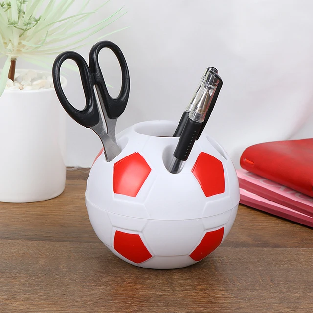 Soccer Shape Tool Home Decoration Student Gifts Supplies Pen Pencil Holder Football Shape Toothbrush Holder Desktop Rack Table 4