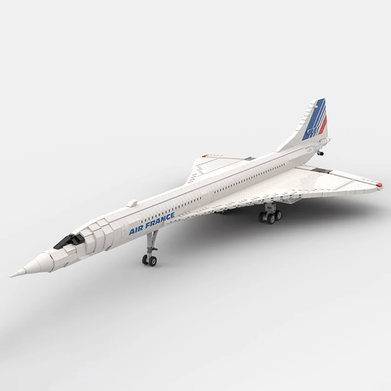 

Big Size 1:72 France Concorde Aircraft Passenger Plane Building Blocks Model Toys