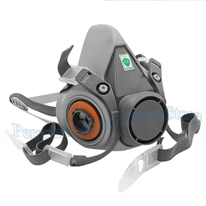 6300 Gas Mask Half-face Dust Shield Anti-fog Safety Goggles 6001 Cartridges Safety Respirator Mask Industrial Labor Paint Spray - Image 4