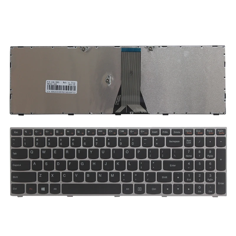 

New laptop US keyboard For Lenovo IdeaPad 305-15 305-15IBD 305-15IBY 305-15IHW US Keyboard silver