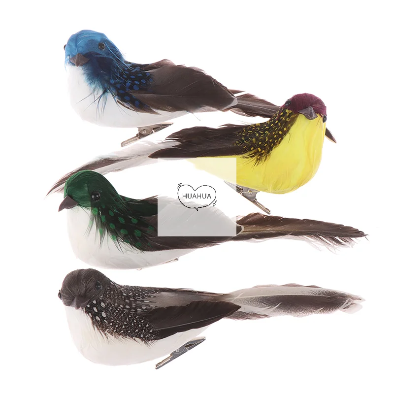 Mini fake birds artificial feather foam doves wedding Garden decoration.ornament