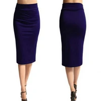 Women Skirt Bodycon Skirt Office Female Slim Knee Length High Waist Stretch Sexy Pencil Skirts Jupe Femme - Image 4