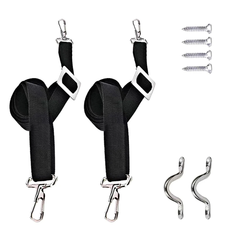 

Adjustable Bimini Top Strap Pad Eye Straps with Loops Snap Hook Stainless Steel Hardware Boat Top Strap for Canopy Canoe