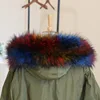 Winter Faux Raccoon Fur Collar For Women Jackets Coat Hooded Fur Trims Strip Clothing Detachable Soft Plush Collars Accessories 2