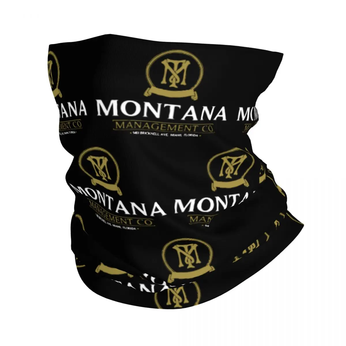 

Montana Management Company Bandana Neck Cover Printed Scarface Pacino Gangster Movie Magic Scarf Warm Balaclava Running Adult