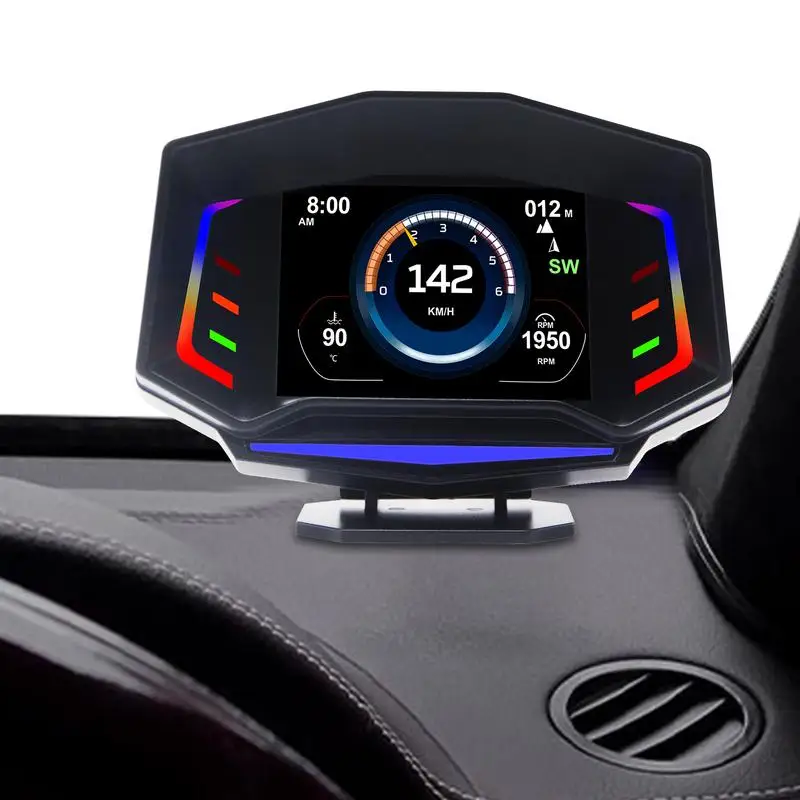 

Дисплей HUD для автомобилей, дисплей на лобовое стекло OBD2, дисплей на лобовое стекло, цифровой GPS Спидометр OBD2, Автомобильный дисплей HUD на лобовое стекло с превышением скорости