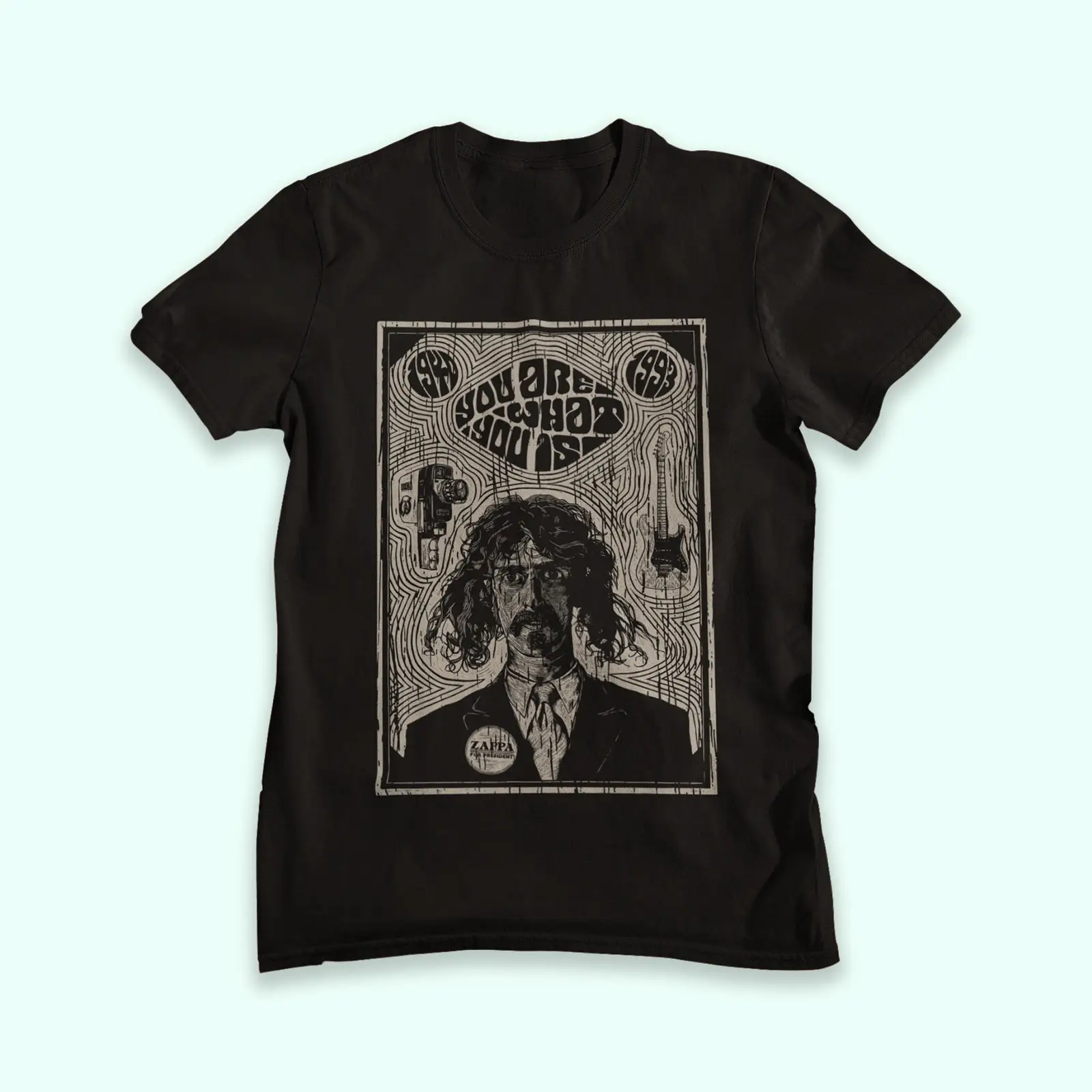Frank Zappa You Are What You Is The Mothers Of Invention Rare Black Unisex T-Shirt