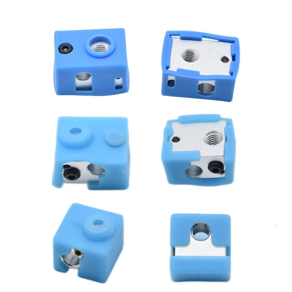 3/5/10 Stück Hotend Silikonsocken für E3d V6 V5 Volcano PT100 Ender3 S1 CR10 MK8 CR6 SE 3D-Drucker Silikonhüllen für Heizblock – Detail 7