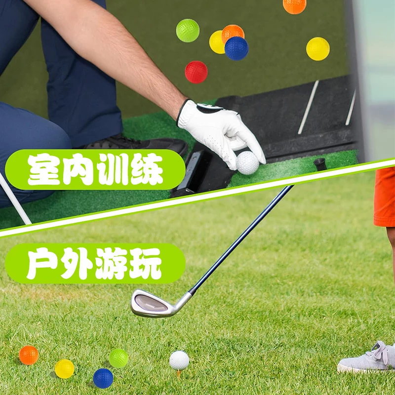 Golf Balls 10Pcs/lot Golf PU Foam balls Golf Practice Balls Sponge Elastic Indoor Outdoor Practice Training
