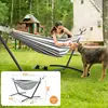 Gyroor Adjustable Stand Hammock - 600lb Capacity Stylish Hammock Bed with Storage Bag for Outdoor Relaxation