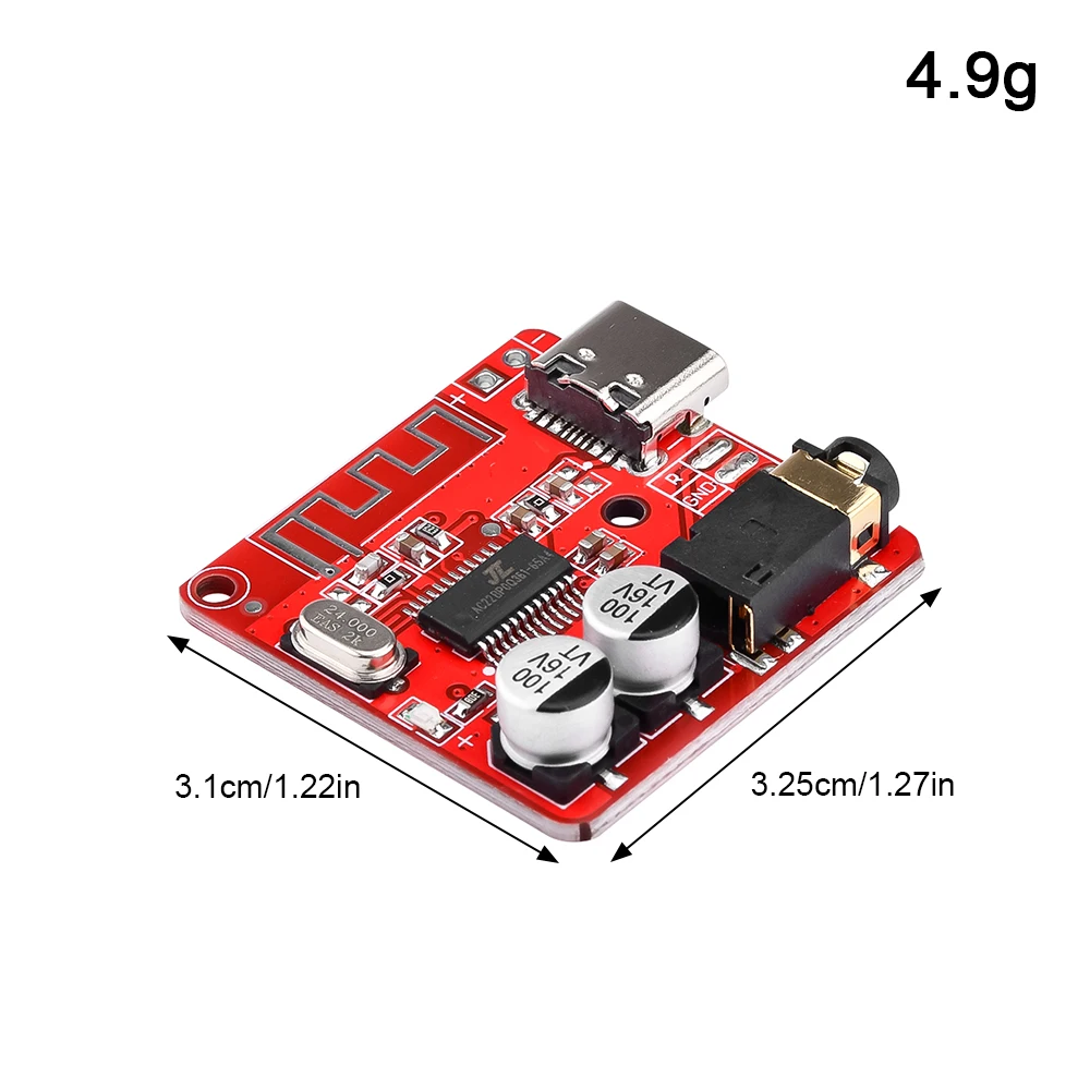 Description Picture 2 of item3W Car BT5.1 MP3 WAV Decoding Board Speaker Amplifier Audio Receiver Module Support A2DP/AVCTP/AVDTP AVRCP/HFP  Lossless Decoder