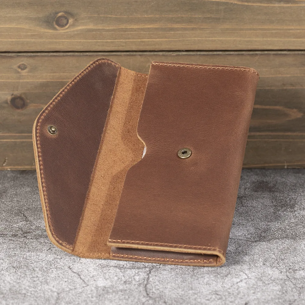 Mens Cow Leather Belt Loops Waist Bag Wallet Purse Leather Hiking Riding Travel Fanny Waist Pack Small Phone Pouch for Men Women