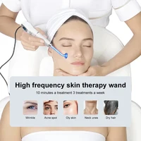 High Frequency Electrode Wand Glass Tube Electrotherapy Acne Spot Remover Skin Care Home Spa Beauty Facial Therapy Wand 2