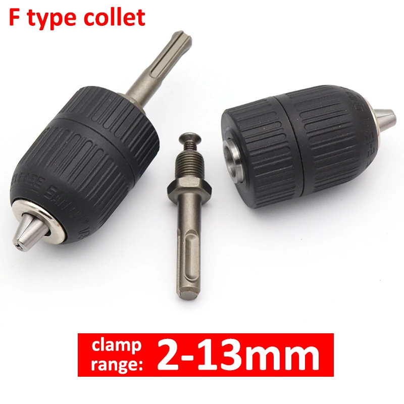 

1pcs Clamping Range 2-13mm SDS Hammer Conversion Electric Drill Hand Grip Drill Grip Electric Drill Grip Three Jaw Grip