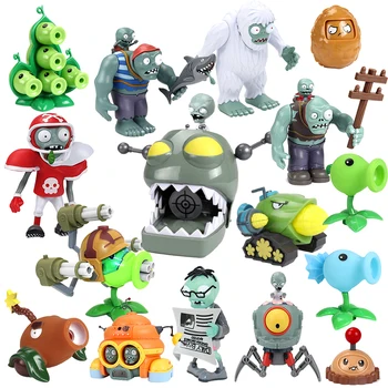 PLANTS VS ZOMBIES Crazy Dave Gioco Action Figure Roadblock Secchio di ferro Grim Reaper Zombie Modello Doll Giocattoli per bambini Regali per bambini