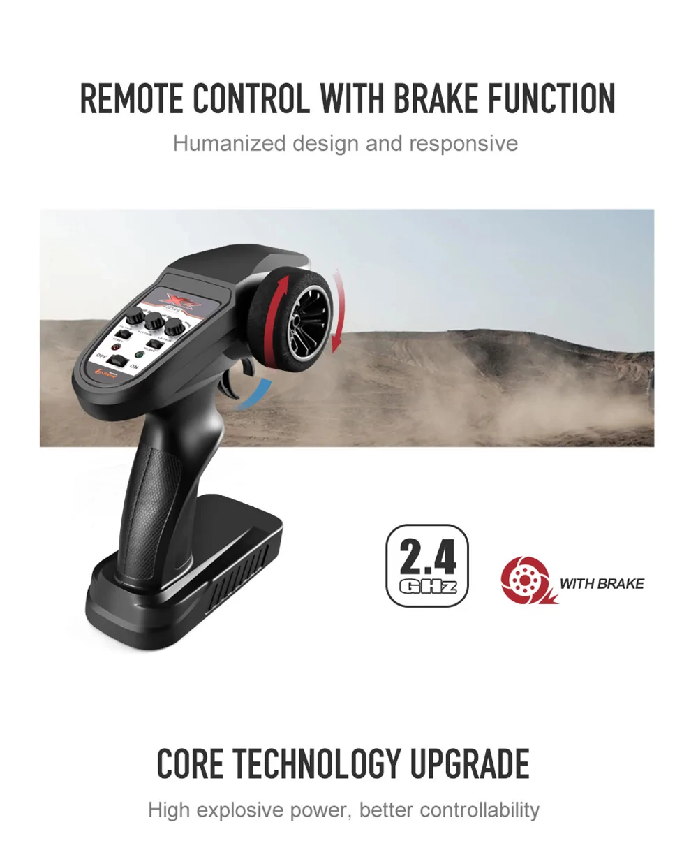 XLF X03A MAX Brushless Upgraded RTR 1/10 2.4G 4WD 60km/h RC Car Model Electric Off-Road Vehicles