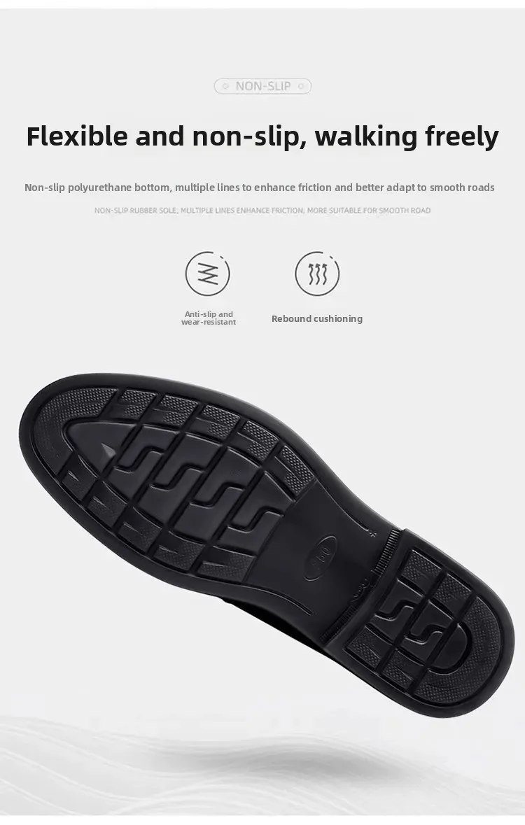 أحذية زفاف غير رسمية من الجلد الناعم للرجال نمط جديد للأعمال الرسمية قابلة للتنفس للخريف النسخة الكورية البريطانية بمقدمة مدببة للعريس S