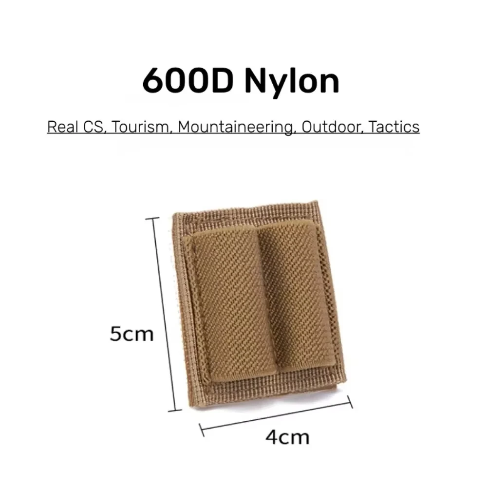 Magazine Pouch Ammo Pouch Ammunition Bag DIZETION Tactical Patch 2-Round Holder Adhesive 2 Hole Cartridges Hook Loop Patch Hunting Rifles M4 Shotgun Bullet Pouch