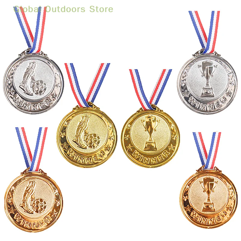 

Gold Silver Bronze Award Medal Winner Reward Football Competition Prizes Award Medal for Souvenir Gift Outdoor Sport Kids Toys