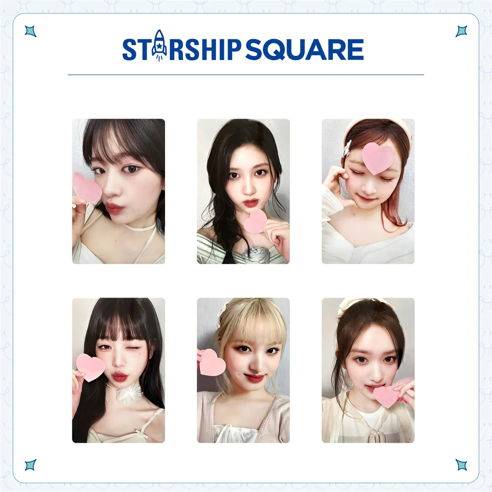 

6Pcs/Set Kpop IVE 2024 Season's Greetings Member Selfie Photocards Wonyoung Liz Leeseo Cute Lomo Cards Postcards Fans Collection