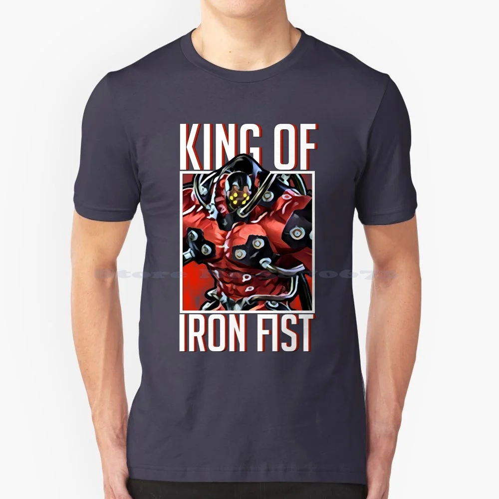 King Of Iron Fist-Gigas T Shirt 100% Cotone Tee Tekken Fighting Game Comunità Fgc King Iron Fist Devil Tournament 7 Tag Gym