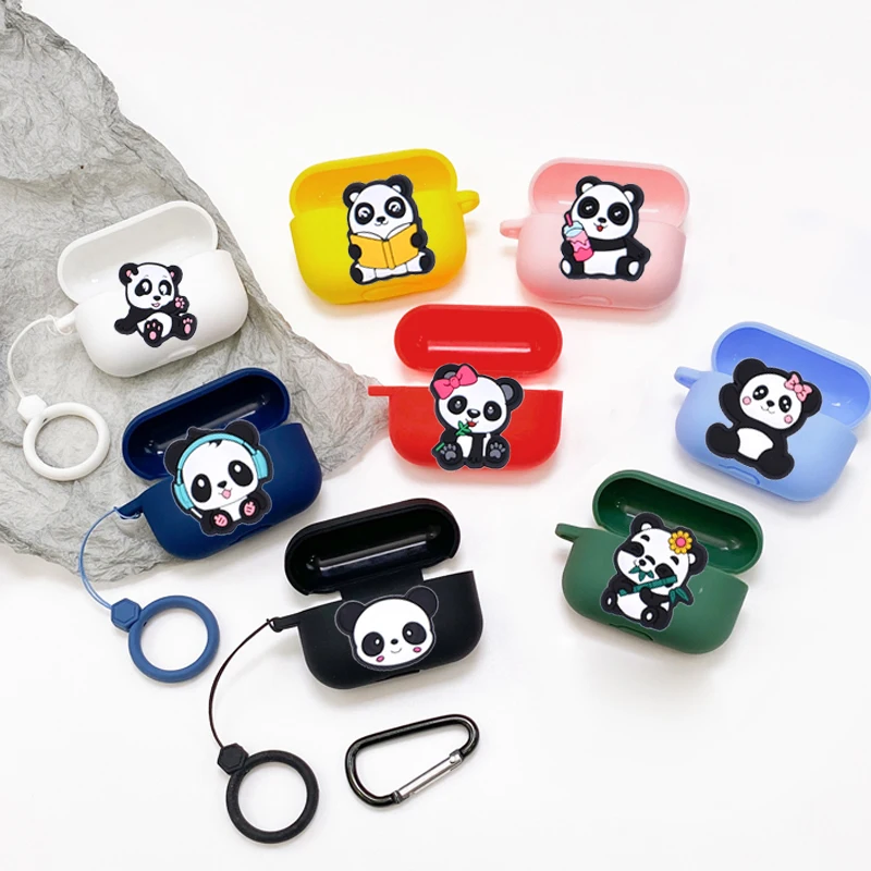 Custodia Per Panda Dei Cartoni Animati Per Beats Studio Buds Custodia Per Auricolari In Silicone Carino Per Beats Studio Buds + Custodia