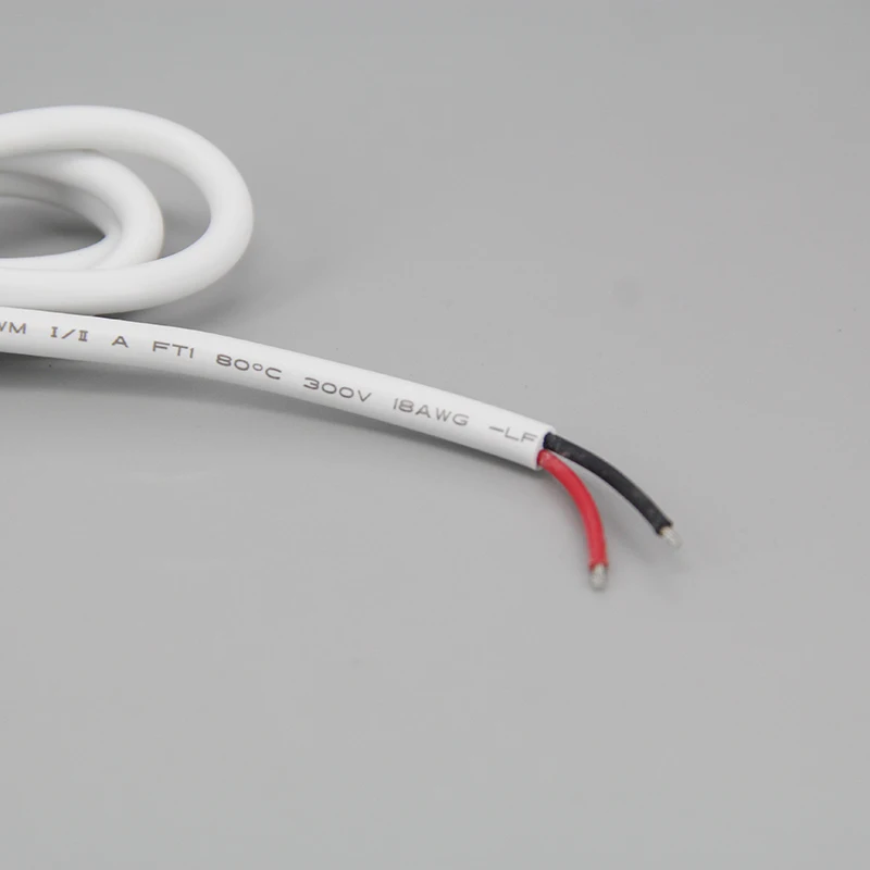 DC 암수 전원 공급 커넥터 익스텐션 케이블, LED 스트립 조명용 구리 와이어, 흰색, 1m, 18awg, 7A, 5.5x2.1mm, 5.5x2.5mm