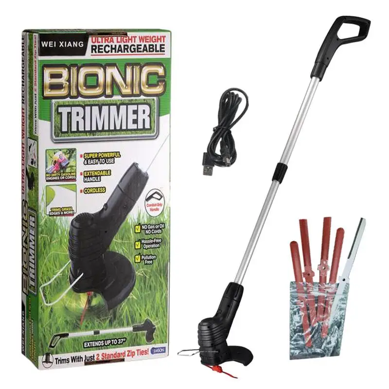 

High Power Electric Weed Wacker Small Portable Lawn Mowing Wireless Weeder Adjustable Rechargeable Mower Weed Removal Wacker