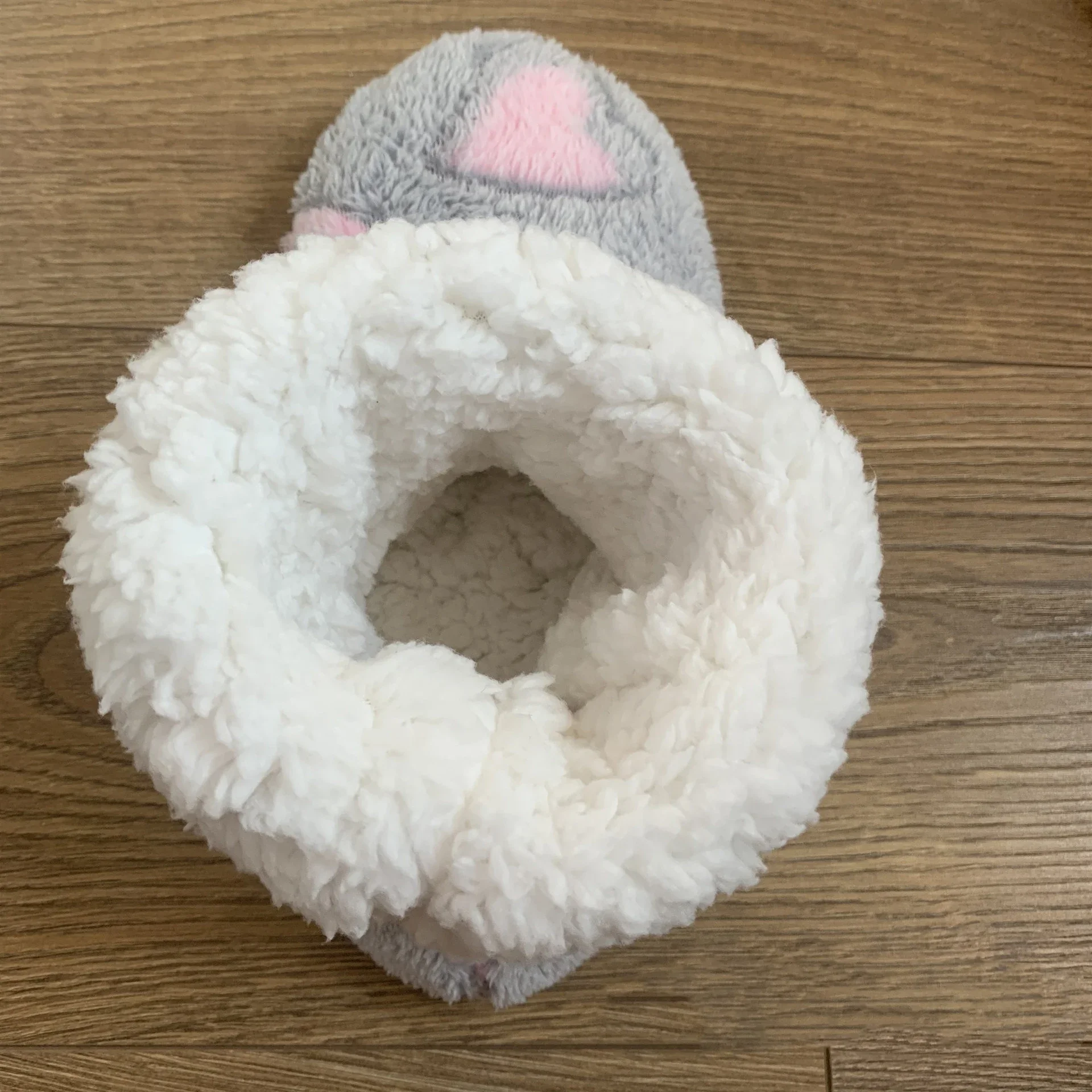 Winter Home Slipper Boot Women Heart Love Non Slip Warm Children Fleece Soft Indoor Plush Cotton Female Floor Shoes House Men