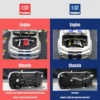 1/32 Nissan Skyline GTR R34 JDM Toy Car Model Diecast Vehicle Miniature Sound & Light Pull Back Collection Gift Children Boy 6