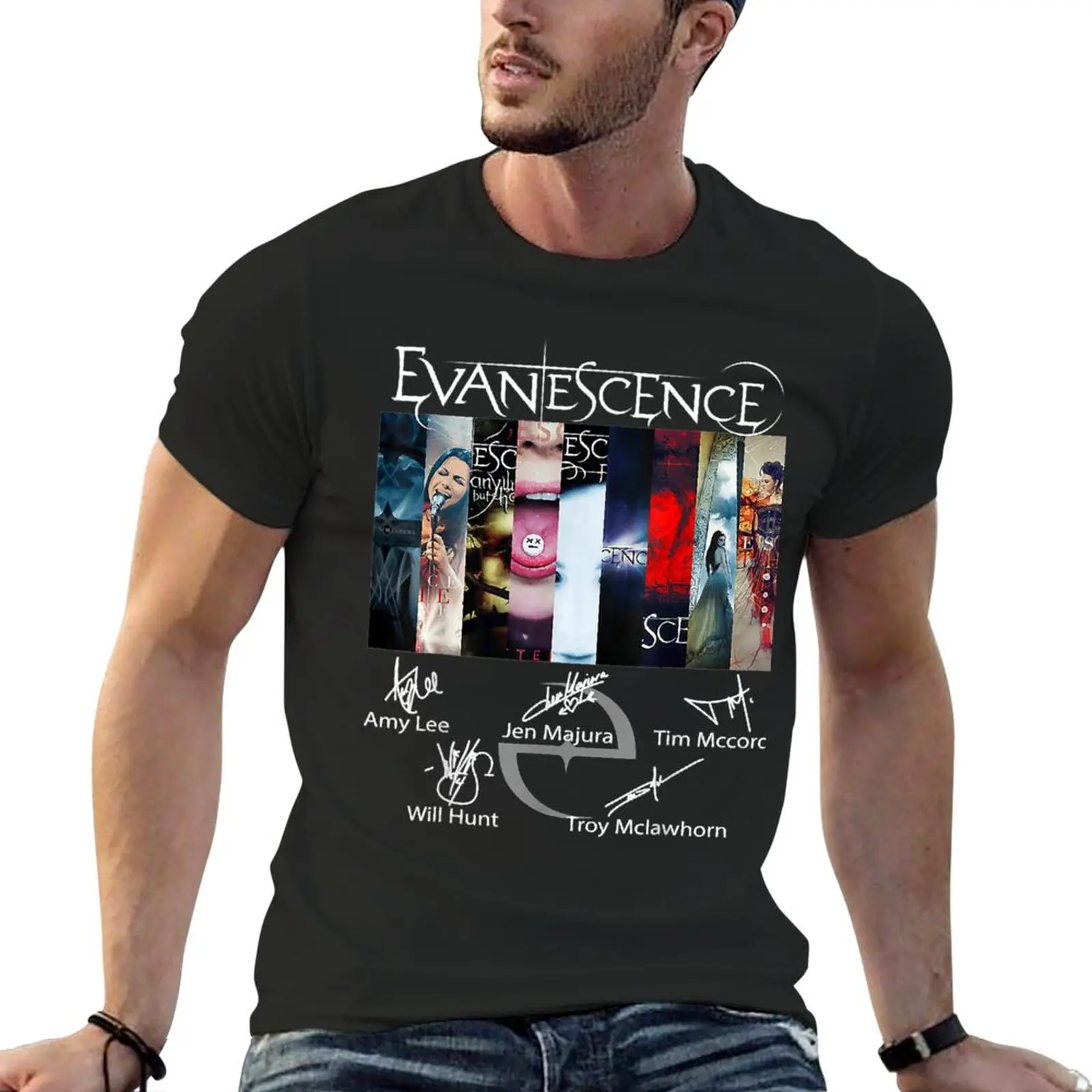 

Винтажная Спортивная футболка эвансоии с изображением музыкальной группы легенды 80-90-х, летняя одежда, мужские футболки с графическим принтом для фанатов