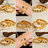 Nextvance 2024 New 18K Gold Plated Bangles With White Black Zircon Stainless Steel For Women High-End Christmas Jewelry Gifts 1
