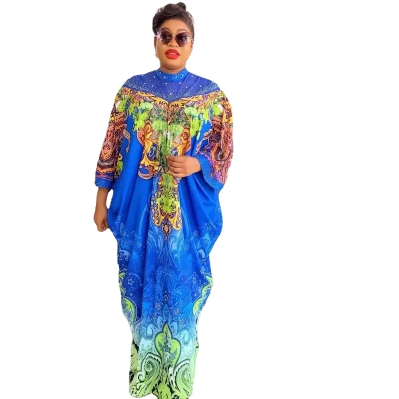 African Dresses For Women Vetement Femme Dashiki Abaya Print Maxi Dress Autumn New Africa Clothes Dashiki Ankara Dresses