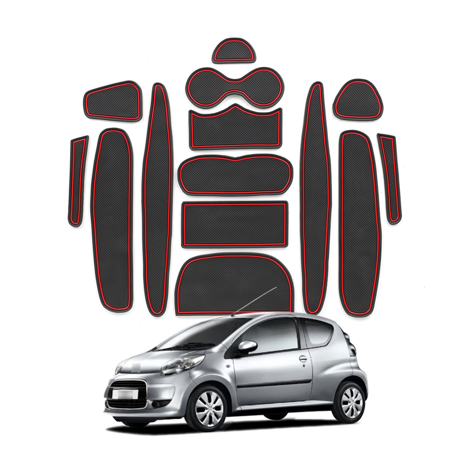 

Подставка ZUNDUO для Citroen C1 2005-2014, противоскользящая Подставка под ворота и чашку, аксессуары, противоскользящие подставки