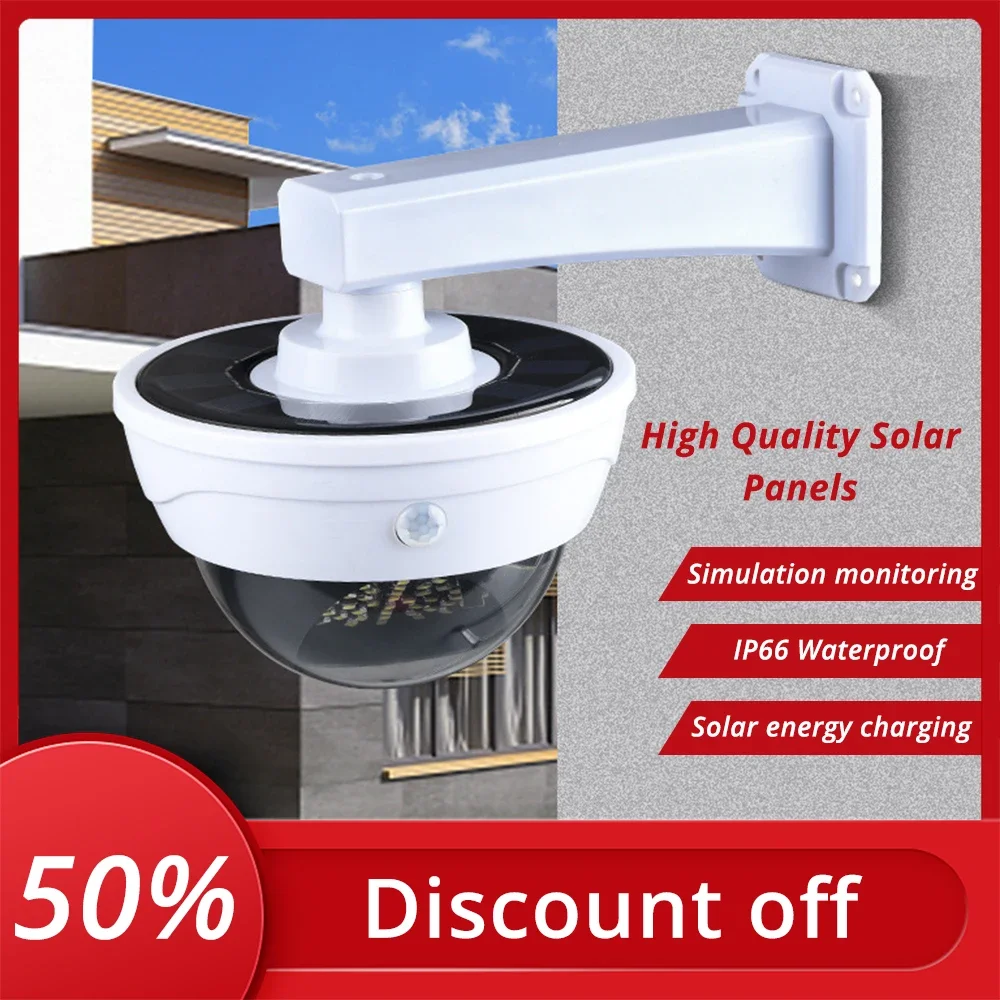 

1pcs Solar Simulation Monitoring Camera Anti-theft Light Home Outdoor Courtyard Human Body Induction Ing