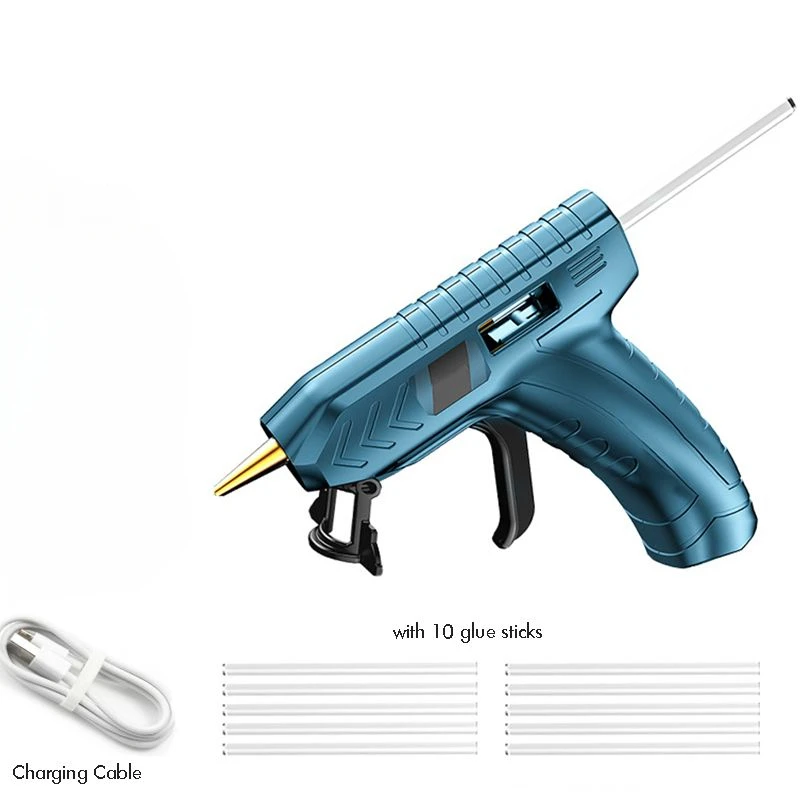 

3.6V Lithium Ion Cordless Hot Glue Gun Melting Glue Gun + 10pcs Glue Sticks for Arts & Crafts Projects, Sealing,Quick Repair