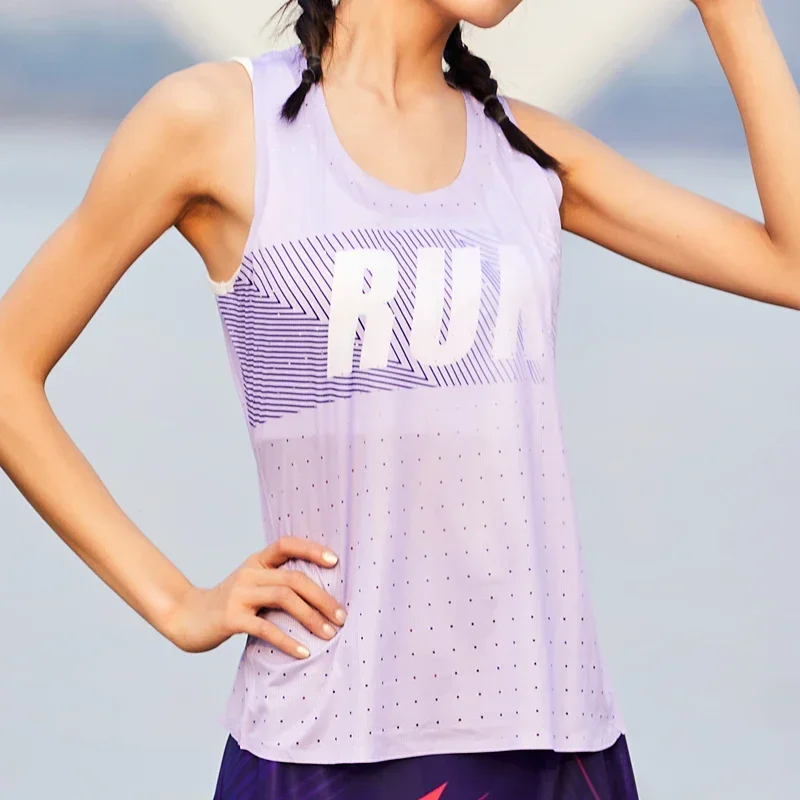 New Women Yoga Vest Gym Stretch Workout Sleeveless Tank Summer Casual Loose Print Letter Sportswear Light and Breathable Top