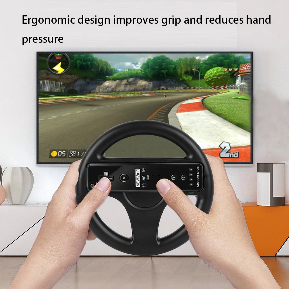 Plastic Steering Wheel Innovative Ergonomic Joystick For Nintend for Wii Mario Kart Racing Games Remote Controller racing steering wheel
