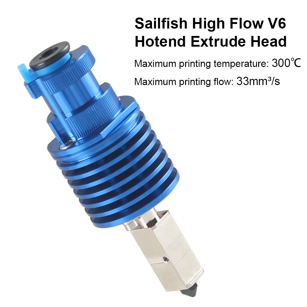 Nuovo V6 Hotend Extrude Head Sailfish High Flow Speed V6 J-Head Kit Per Stampante 3D Cr 10/Cr10S/Ender 3/Ender3 Pro/Voron 2.4 Hotend