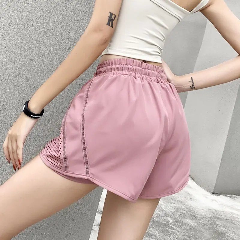 Sports Short Pants for Women To Wear Fitness Sport Womens Shorts Elastic Waist Running Loose Nylon Gym Baggy with Belt Cheap Hot