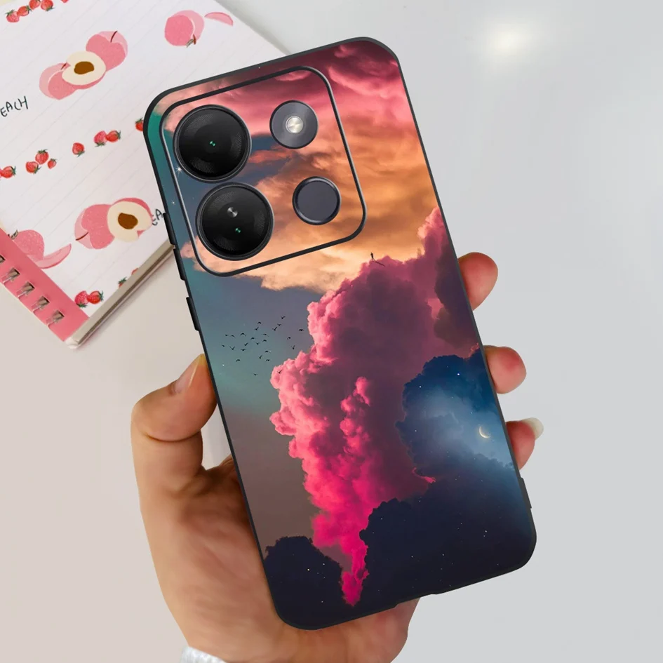 Stylish Patterned Soft Silicone Phone Back Cover
