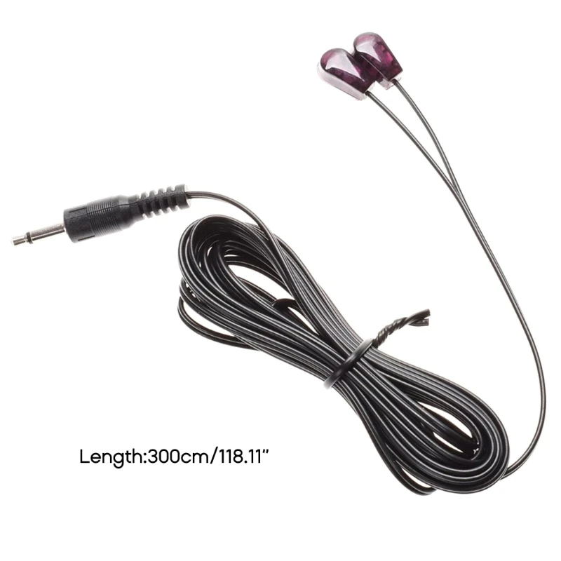 Electrical Wire Connector M6CA 3.5mm Dual IR Infrared Remote Control Receiver Extension Cable Extender For TV Set IR Receiver Extender Repeater System