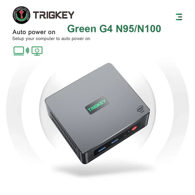 TRIGKEY G4 Windows 11 PRO Mini PC N95 8GB 256GB WiFi 5 BT 4.2 N100