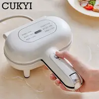 Double side heating Handheld Sandwich Maker Folding Grill Non-stick Frying pan Toast Bread oven Burrito Machine Hot dog Maker 2