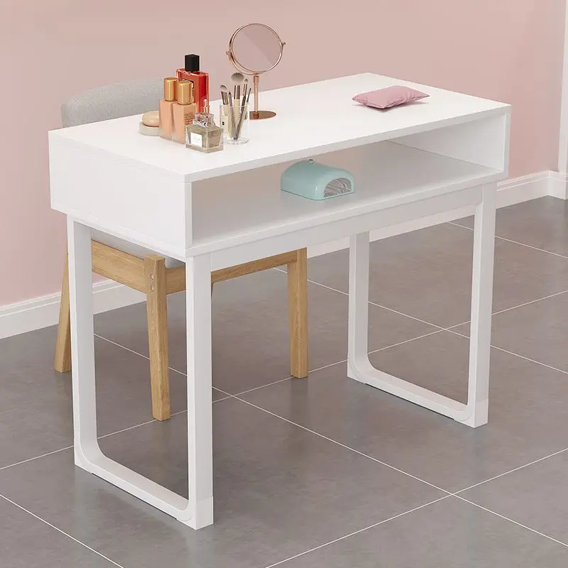 Modern Simple Nail Tables Wooden Makeup Professionals Manicure Tables Salon Accent Manicure Tafel Nails Salon Furniture CM50ZJ