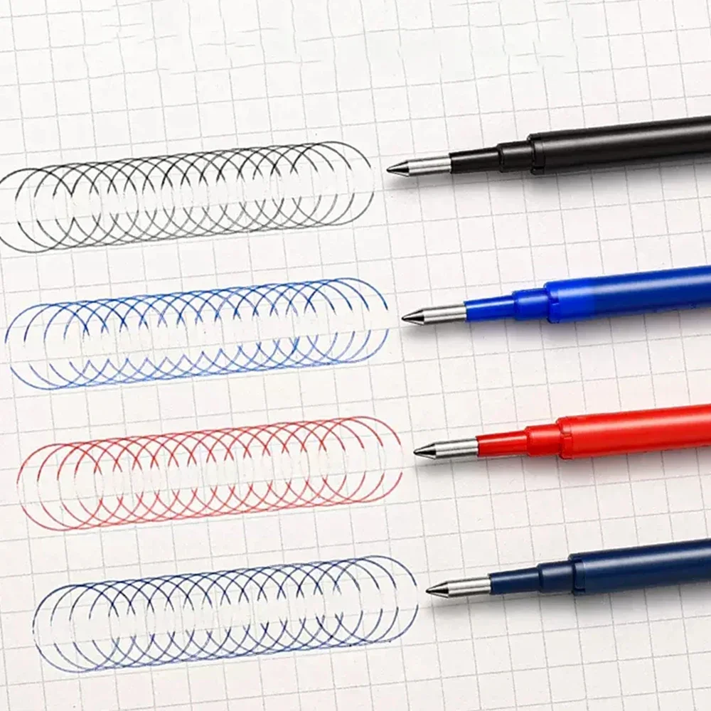 LIUHUIZEYU 16 Ricariche Per Penne Cancellabili 0.7 Mm, 8 Colori, Inchiostro Termosensibile, Compatibili Con FriXion E Friction
